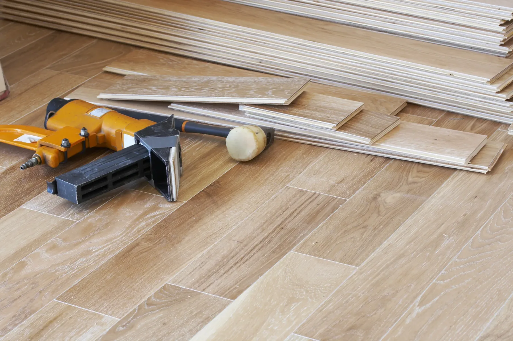 Hardwood-look flooring materials available at PA Home Supply